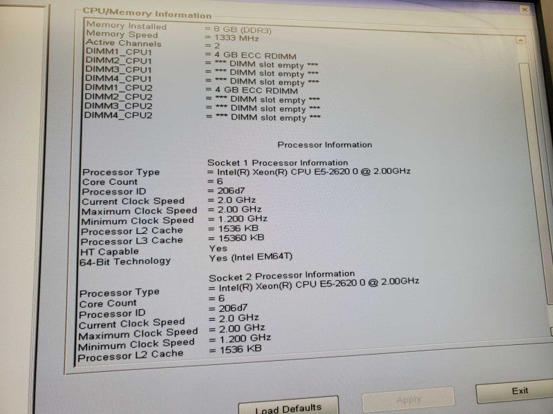Dell Precision T5600 2x Xeon E5-2620 0 @2.0GHz 8GB RAM K600  )