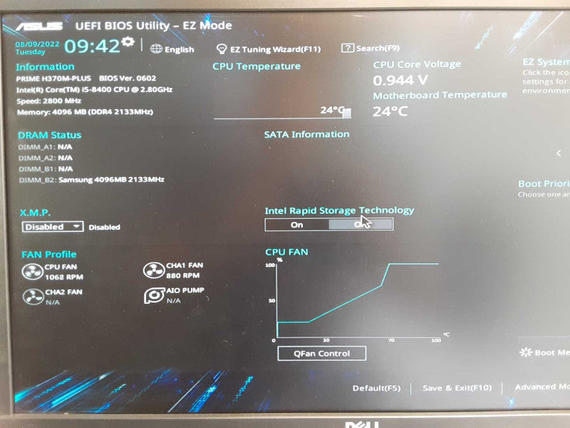 Custom/Asus Tower PC, Core I5-8400 2.8GHz, 4GB DDR4, No HDD/Caddies _