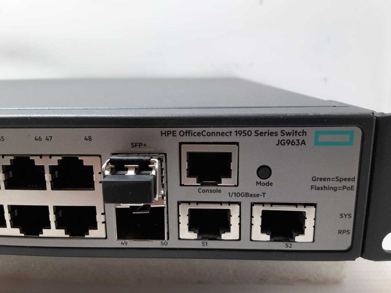 HP 1950 48G 2SFP+2XGT PoE+ Switch JG963A 48 Ports Manageable switch _