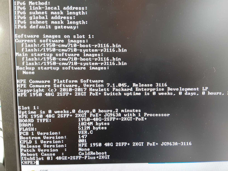 HP 1950 48G 2SFP+2XGT PoE+ Switch JG963A 48 Ports Manageable switch _