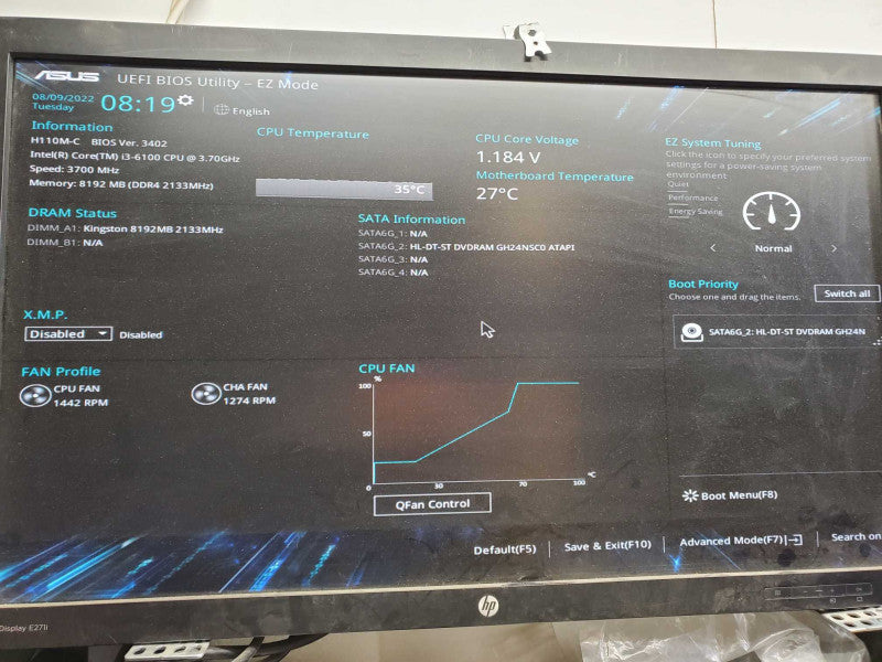 Custom ASUS Core i3-6100 @3.7GHz 8G DDR4 RAM  )