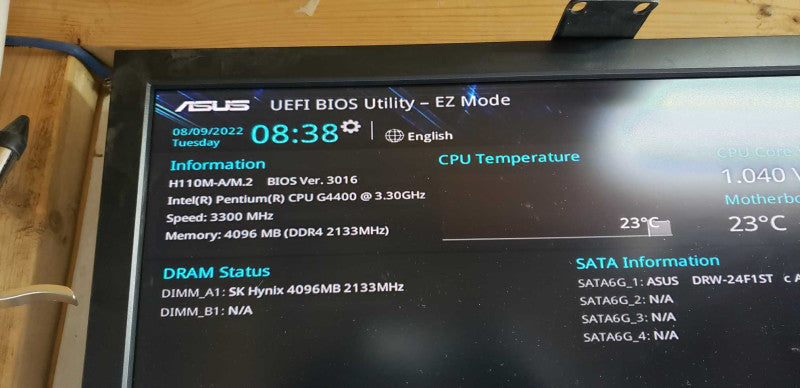 Custom PC Pentium G4400 @ 3.30ghz / 4gb ddr 4 / H110M-A/M.2 #