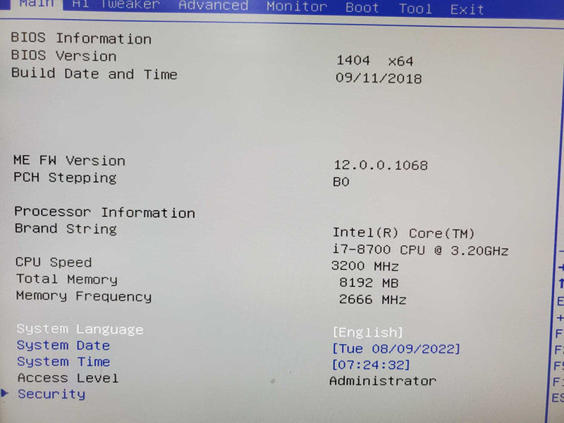 Custom PC, ASUS Prime Q370M-C i7-8700 3.2GHz 8GB DDR4 |