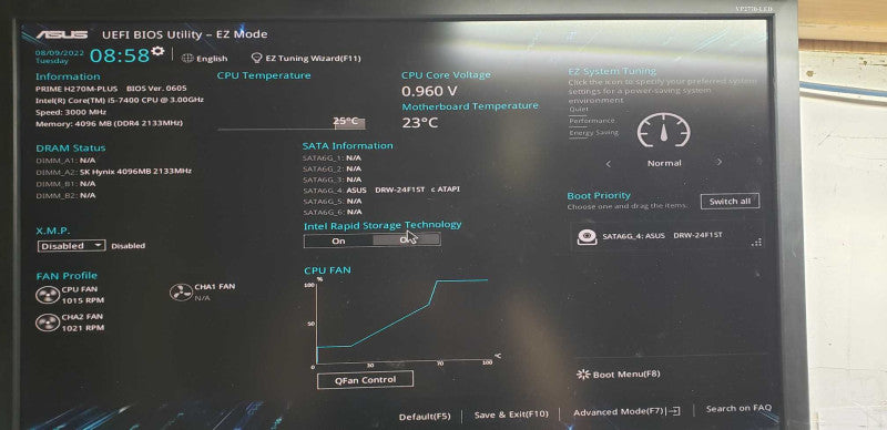 Custom Desktop i5-7400 @ 3.00ghz / 4gb ddr4 / H270M-PLUS Motherboard #
