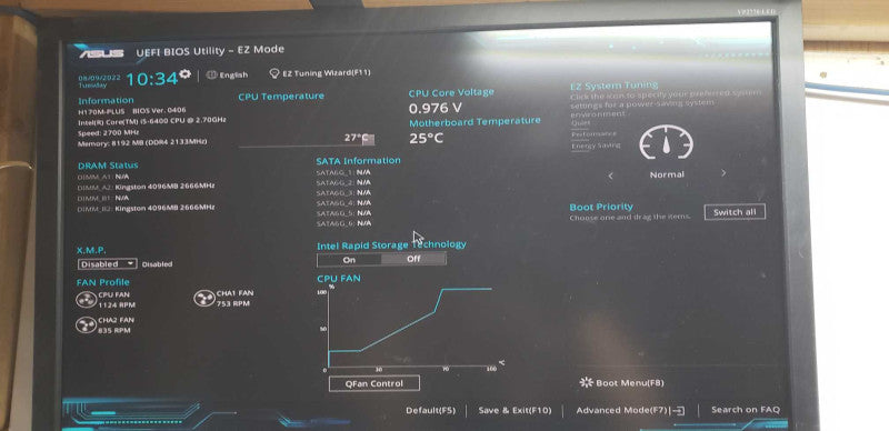 Custom PC i5-6400 @ 2.70ghz / 8gb ddr4  H170M-PLUS Motherboard #