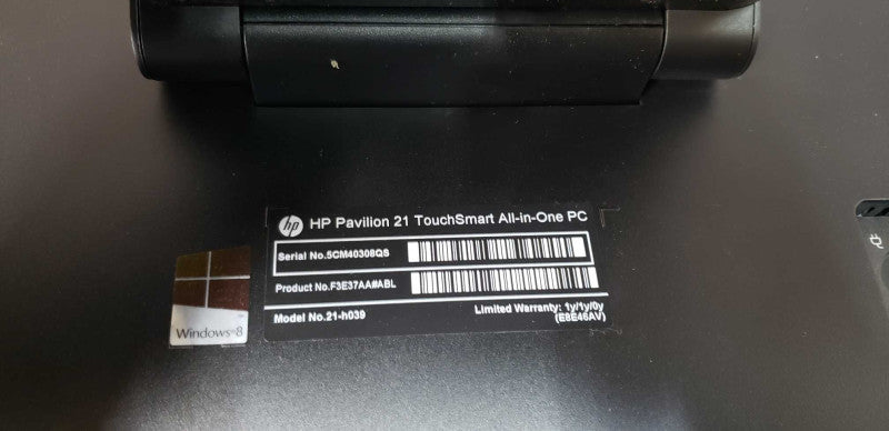 HP Pavilion 21 Touchsmart AiO AMD A4-5000 @ 1.50ghz / 8gb ram #