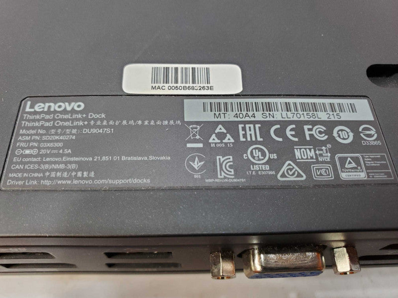 Lenovo ThinkPad OneLink+ Dock DU9047S1 (