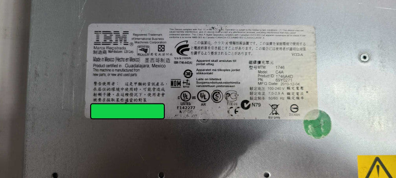 IBM 1746-C4A 69Y0259 Dual Controller Storage System 24x2.5\\" HDD Bays $