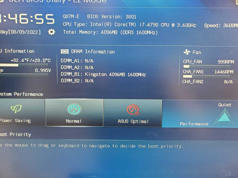 Custom PC, ASUS Q87M-E i7-4790 3.6GHz 4GB DDR3 |