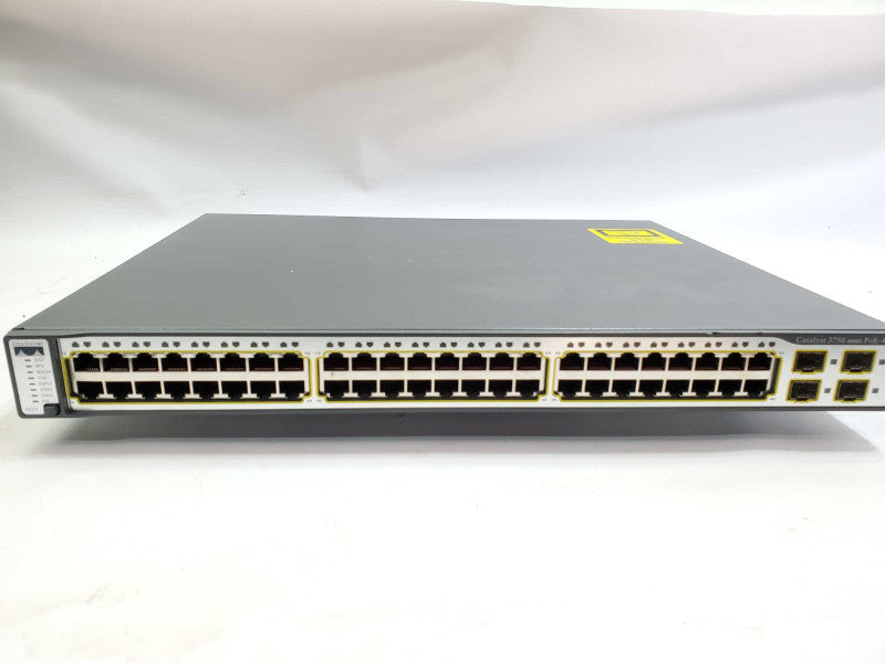 Cisco Catalyst WS-C3750-48PS-E V05 48x 10/100 PoE Ports 4x SFP Ports Switch )