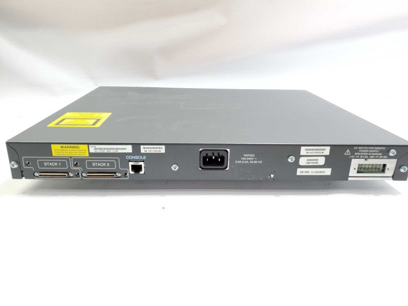 Cisco Catalyst WS-C3750-48PS-E V05 48x 10/100 PoE Ports 4x SFP Ports Switch )