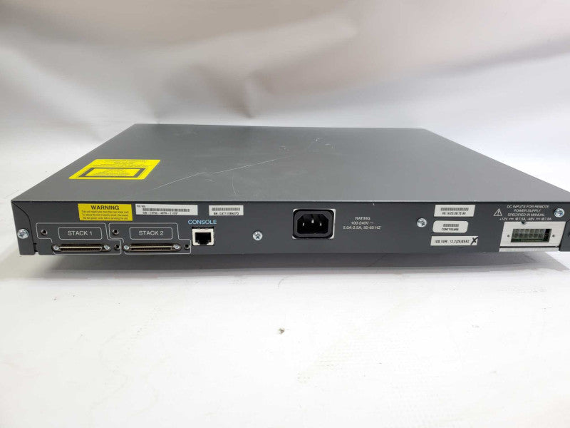 Cisco Catalyst WS-C3750-48PS-E V05 48x 10/100 PoE Ports 4x SFP Ports Switch )