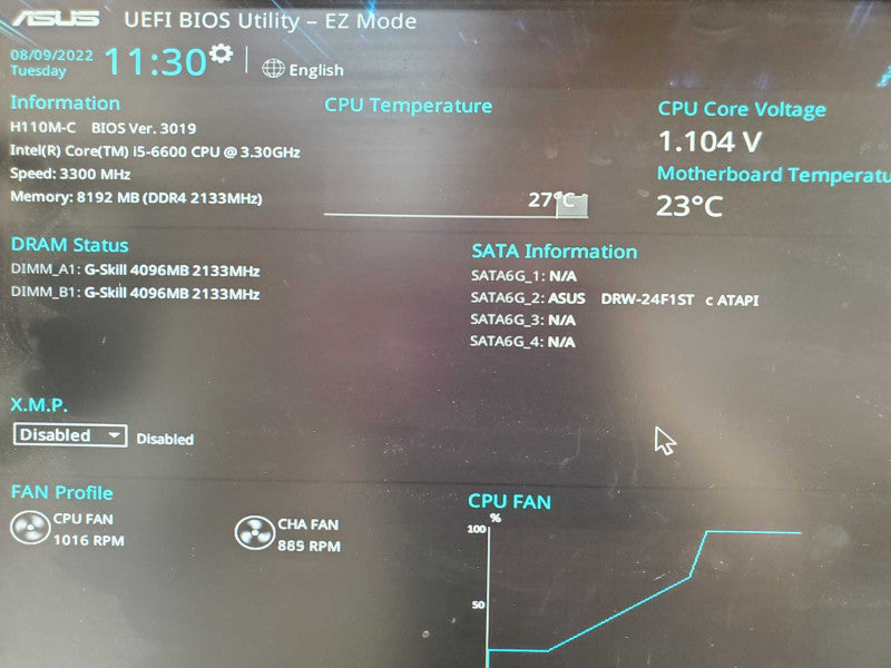 Custom PC- MSI H110M-C i5-6600 3.3GHz 8GB DDR4 |