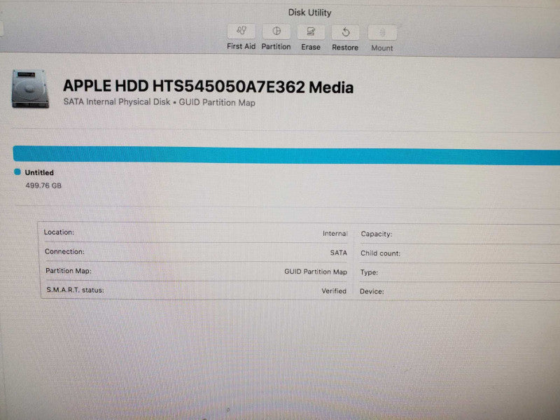 MacMini A1347 Late 2012 2.5GHz i5, 4GB DDR3, 500GB HDD (wiped) |