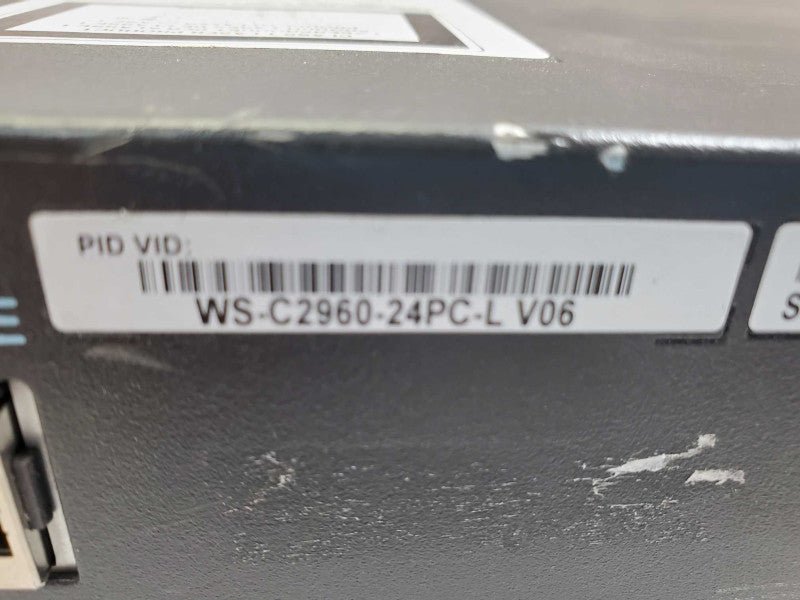 Cisco Catalyst WS-C2960-24PC-L V06 24-Port POE Managed Ethernet Switch )