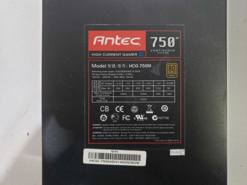 ANTEC HCG-750M High Current Gamer ATX12V v2.32 [
