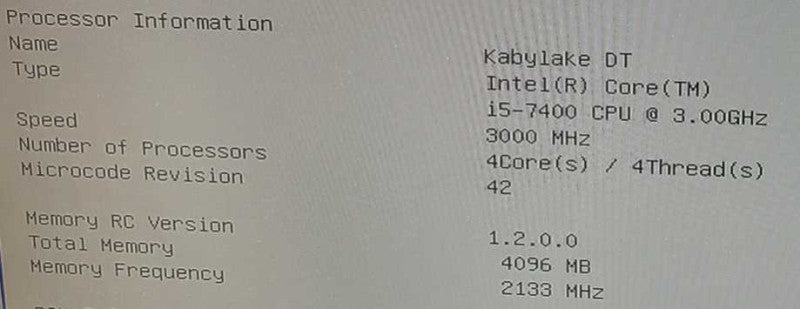 Asus K31CD i5-7400 3.GHz 8GB DDR4 RAM NO HDD NO OS $