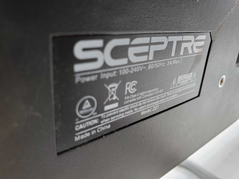 SCEPTRE Z27 4K UHD HDR-Enabled Computer Monitor (DP/HDMI/DVI) [Read] (