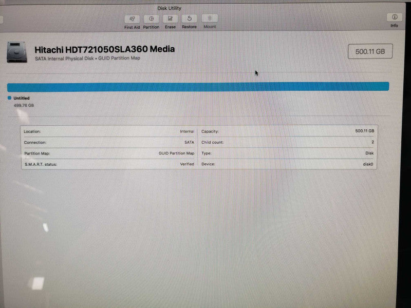 Apple iMac 21.5-Inch Late 2009 C2D@3.06Ghz 4GB DDR3 GeForce 9400 500GB HDD [