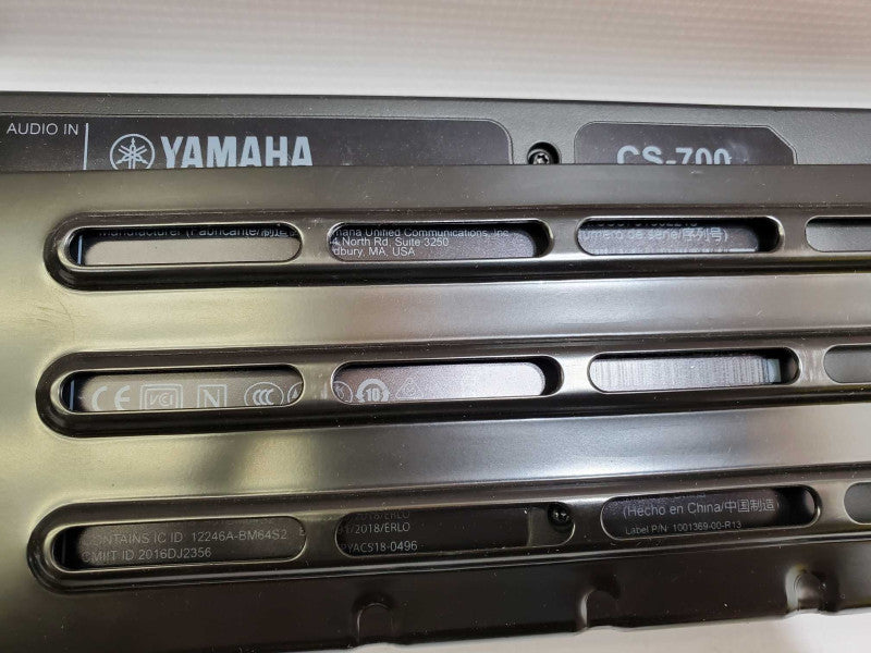 YAMAHA CS-700 AV Video Conferencing Camera & Audio Sound Bar w/ Power Supply )
