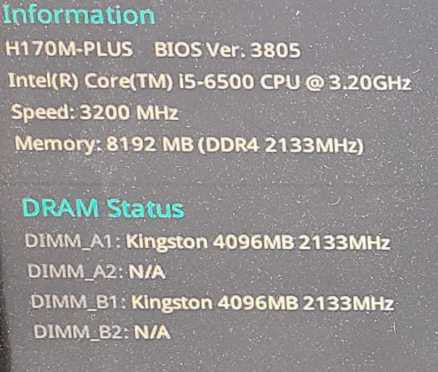 Custom PC Asus H170M-Plus i5-6500 3.2GHz 8GB DDR4 NO HDD NO OS $