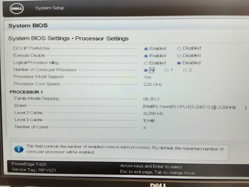 Dell PowerEdge T420, Xeon E5-2407 2.2GHz, 16GB, H310, 1x PSU, 3.5\\" _