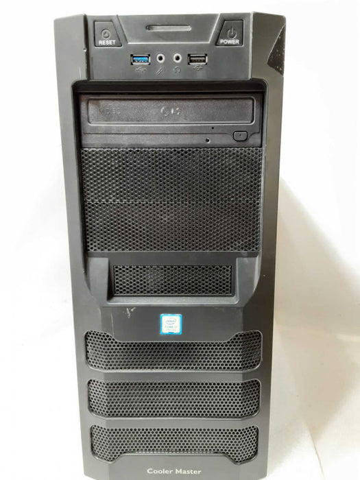 Custom Tower PC, Core I7-8700 3.2GHz, 8GB DDR4, No HDD, Damaged Case _