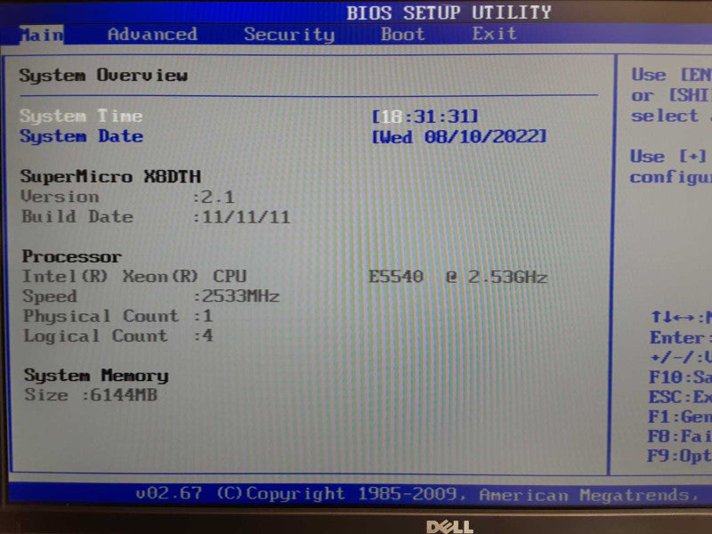 SuperMicro X8DTH 3U Server, Xeon E5540 2.53GHz, 6GB RAM, 2x PSU, No RAID _