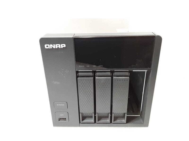 QNAP TS-412 4-Bay NAS 52200-000612-RS with 3x 3TB HDDs, No Power Adapter _