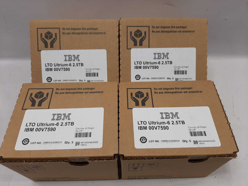 IBM LTO6 TAPE #00V7590 (20 PACK) 2.5TB ULTRIUM DATA STORAGE BACKUP - NEW ~