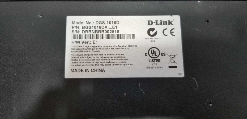 TP-LINK DGS-1016D 16 Port Gigabit Ethernet Switch=
