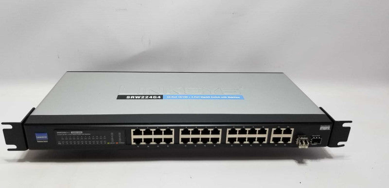 Cisco Linksys SRW224G4 24-Port 10/100 plus 4-port Gigabit Switch w/ Webview =