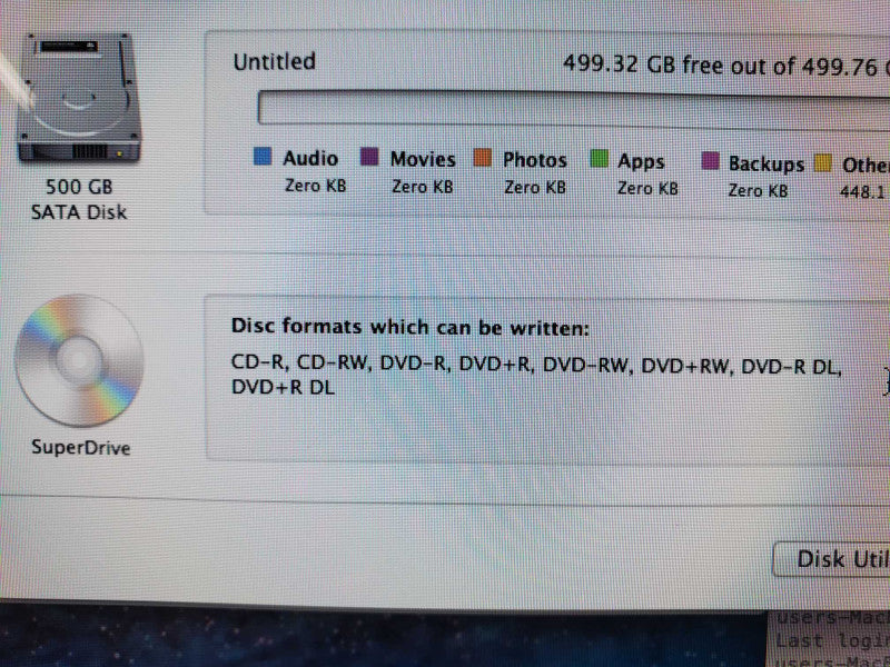 Apple iMac Mid2011 2.5GHz i5, 20GB DDR3, 500GB HDD (Wiped) |