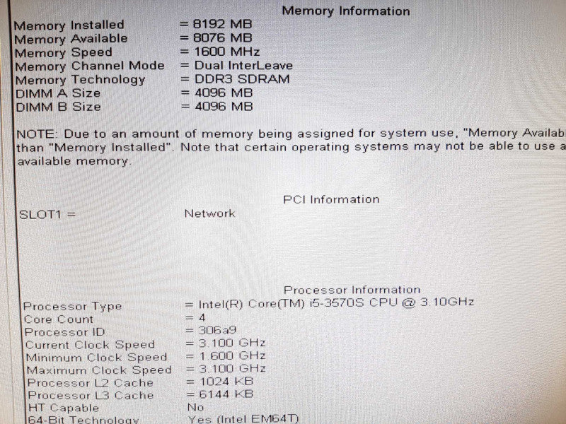 Dell OptiPlex 9010 AIO 23\\" Touchscreen FullHD, i5-3570S 3.1GHz QC/8GB, 500GB ~