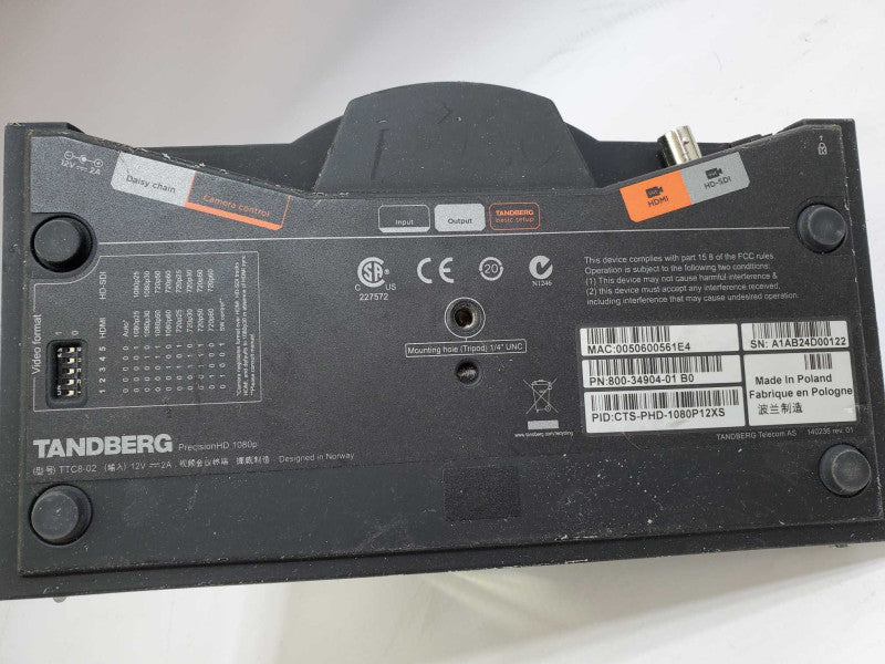 Cisco TANDBERG Precision HD 1080P Model TTC8-02, 800-34904-01 B0 )