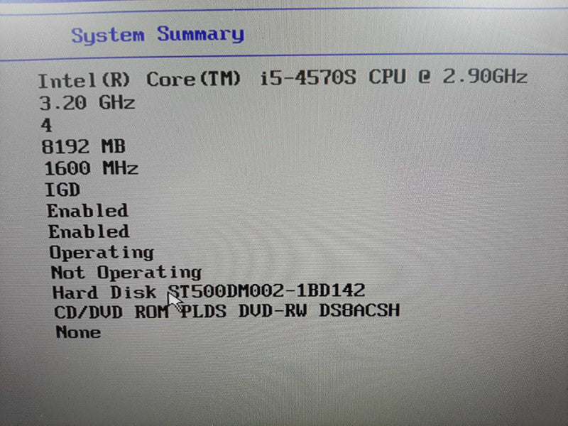Lenovo ThinkCentre m93z 23\\" i5-4570s 2.9GHz QC/8GB RAM, 500GB HDD, ~