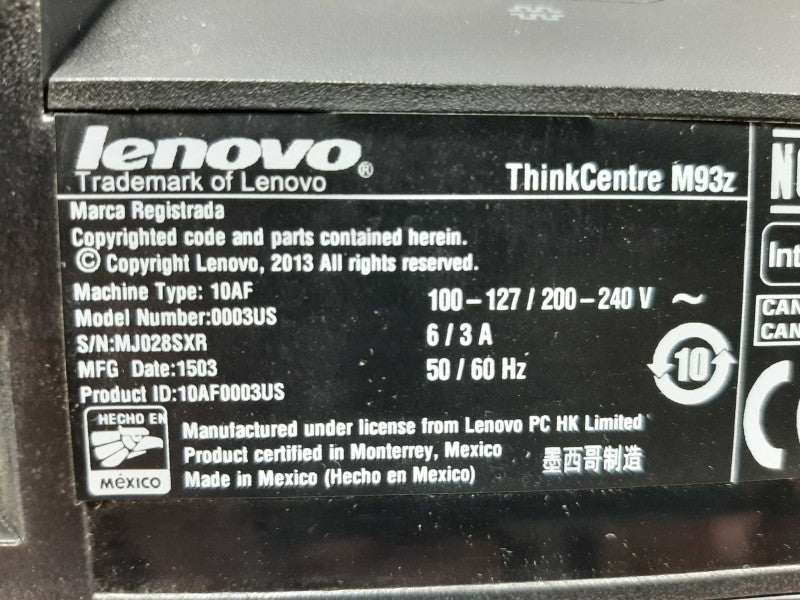 Lenovo ThinkCentre m93z 23\\" i5-4570s 2.9GHz QC/8GB RAM, 500GB HDD, ~