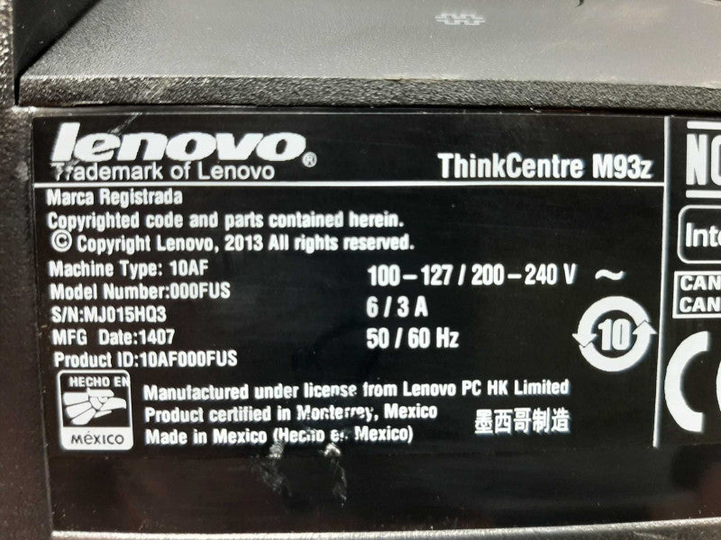 Lenovo ThinkCentre m93z 23\\" i3-4130 3.4GHz DC/8GB RAM, 500GB HDD ~