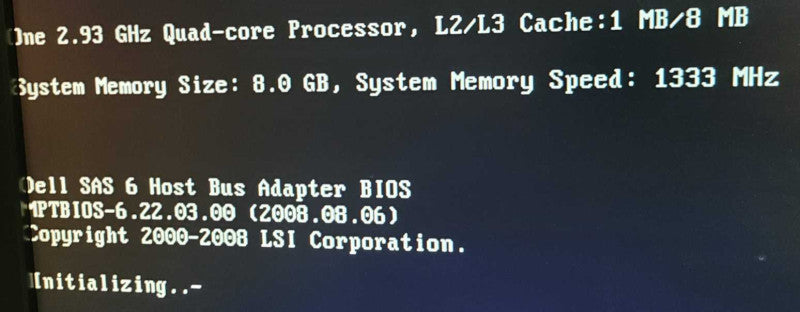 Dell PowerEdge R210 Xeon X3470 2.93 GHz 8GB RAM Dell SAS 6 LSI  $