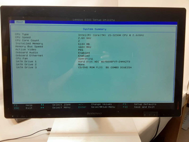 Lenovo Idaecentre A720 AIO, Core I5-3230M 2.6GHz, 6GB RAM, 750GB, 27\\" Touch  _
