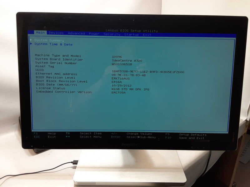 Lenovo Idaecentre A720 AIO, Core I5-3230M 2.6GHz, 6GB RAM, 750GB, 27\\" Touch  _