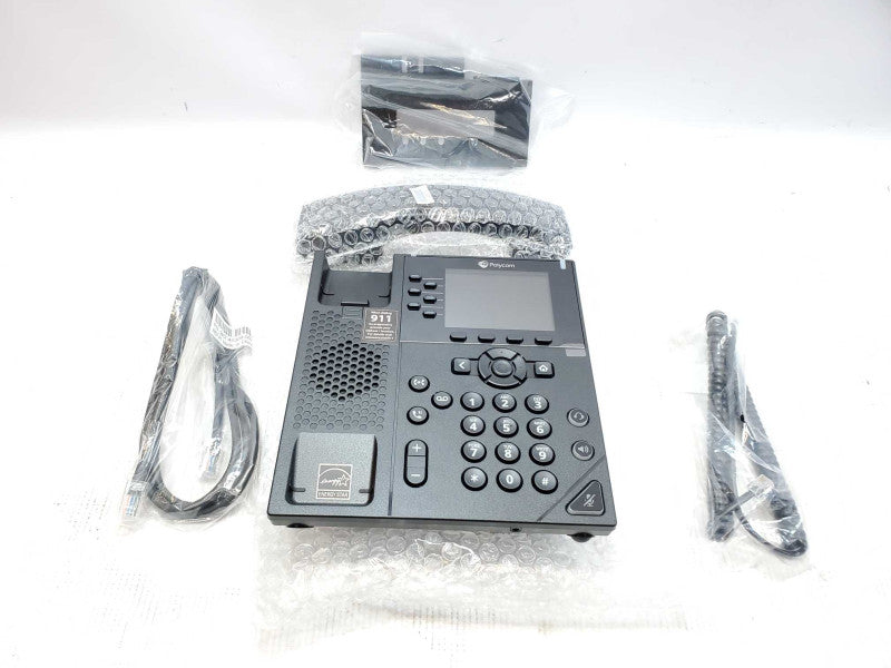 Polycom VVX 350 6-Line Mid-range Color IP Desktop Phone Part# 2200-48830-025 (