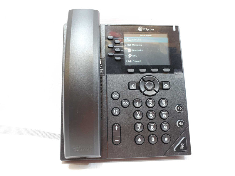 Polycom VVX 350 6-Line Mid-range Color IP Desktop Phone Part# 2200-48830-025 (