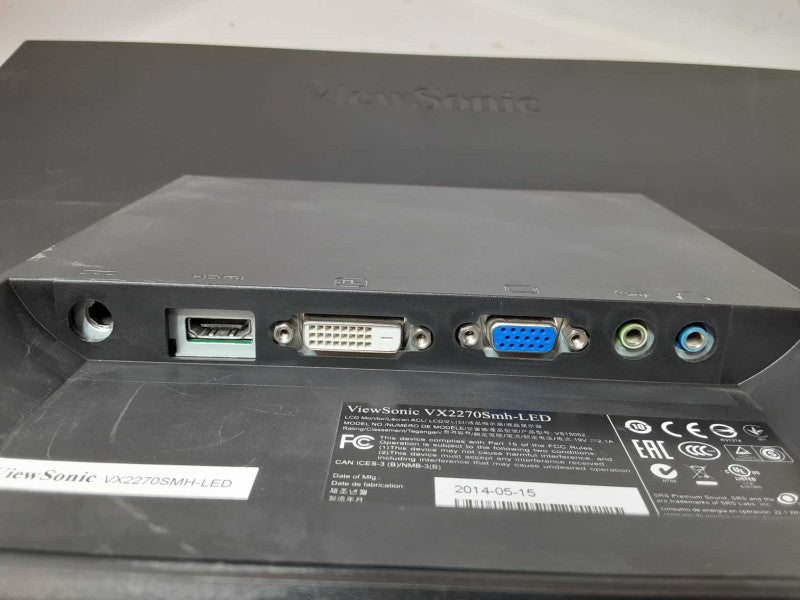 ViewSonic VX2270Smh-LED 21.5\\" Viewable Frameless LCD Monitor _