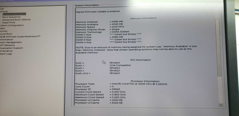 Dell Optiplex 7040 i5-6500 @ 3.20ghz / 4gb ram / quadro 600 gpu #