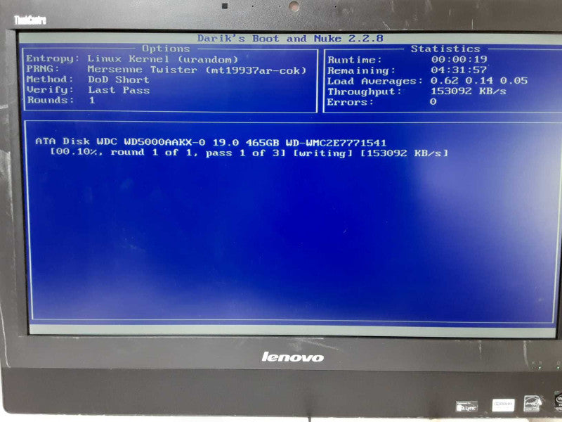 Lenovo ThinkCentre M93z AIO, Core I5-4570S 2.9GHz, 4GB DDR3, 500GB HDD, SEE _