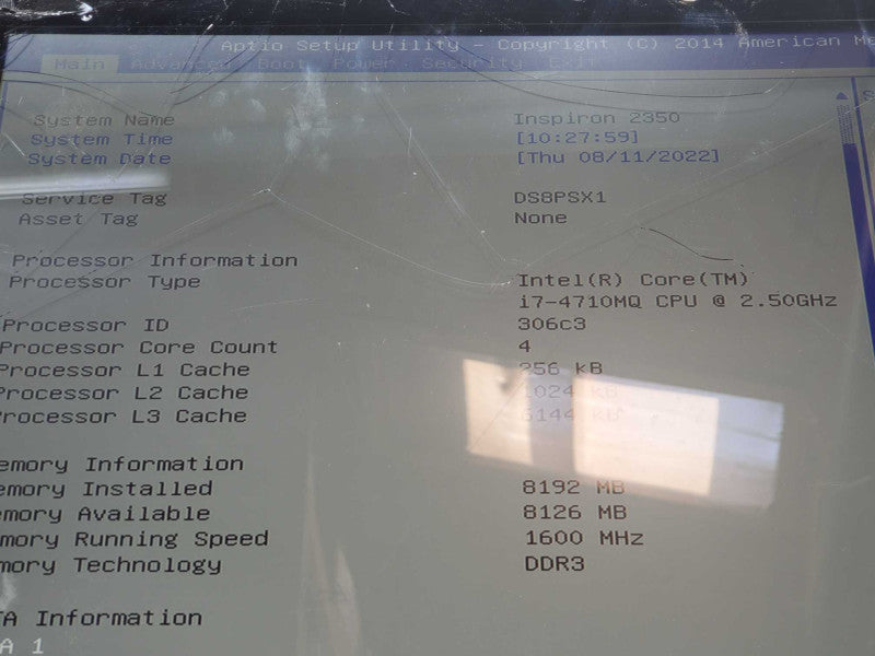 Dell Inspiron 2350 AiO i7-4710mq 2.5GHz 8GB DDR3 1TB HDD 32GB MSata (READ) |