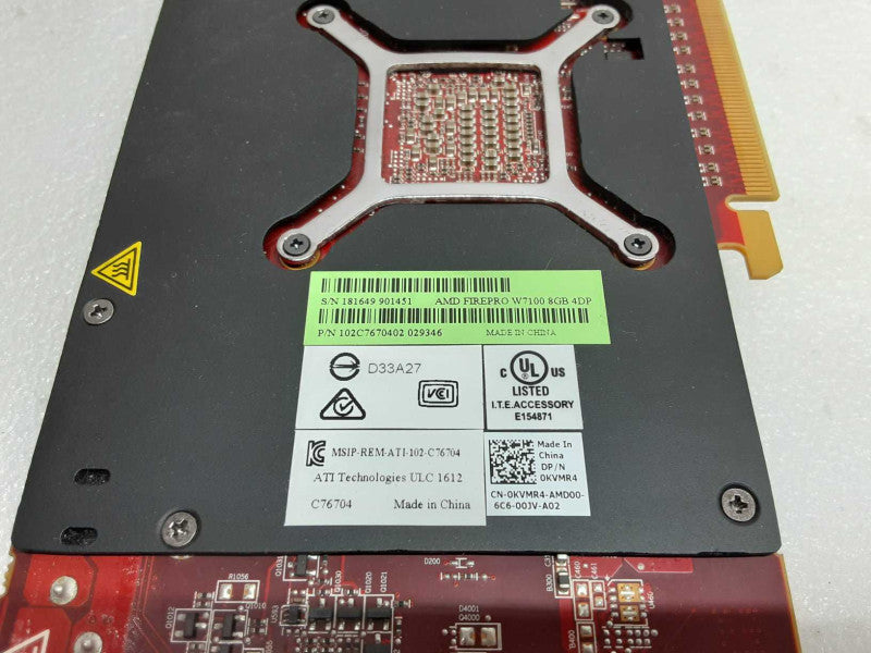 AMD FirePro W7100 8GB 4DP GDDR5 Video Graphics Card  _