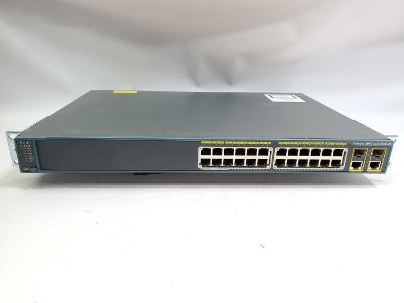 Cisco Catalyst WS-C2960-24PC-L V07 24 Port PoE 4x SFP Switch _ Reset )
