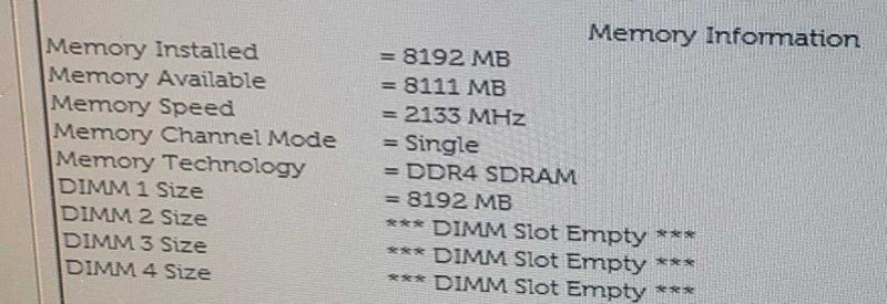 Dell XPS 8900 i7- 6700 3.4GHz 8GB DDR4 RAM NO OS NO HDD $